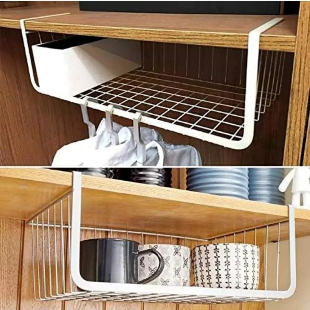 [Under Shelf Storage] 《Large》Hanging Storage ☆ Mesh Basket